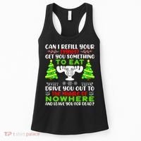 Can I Refill Your Eggnog Funny Christmas Vacation Quote Women's Tank Top thumb 0