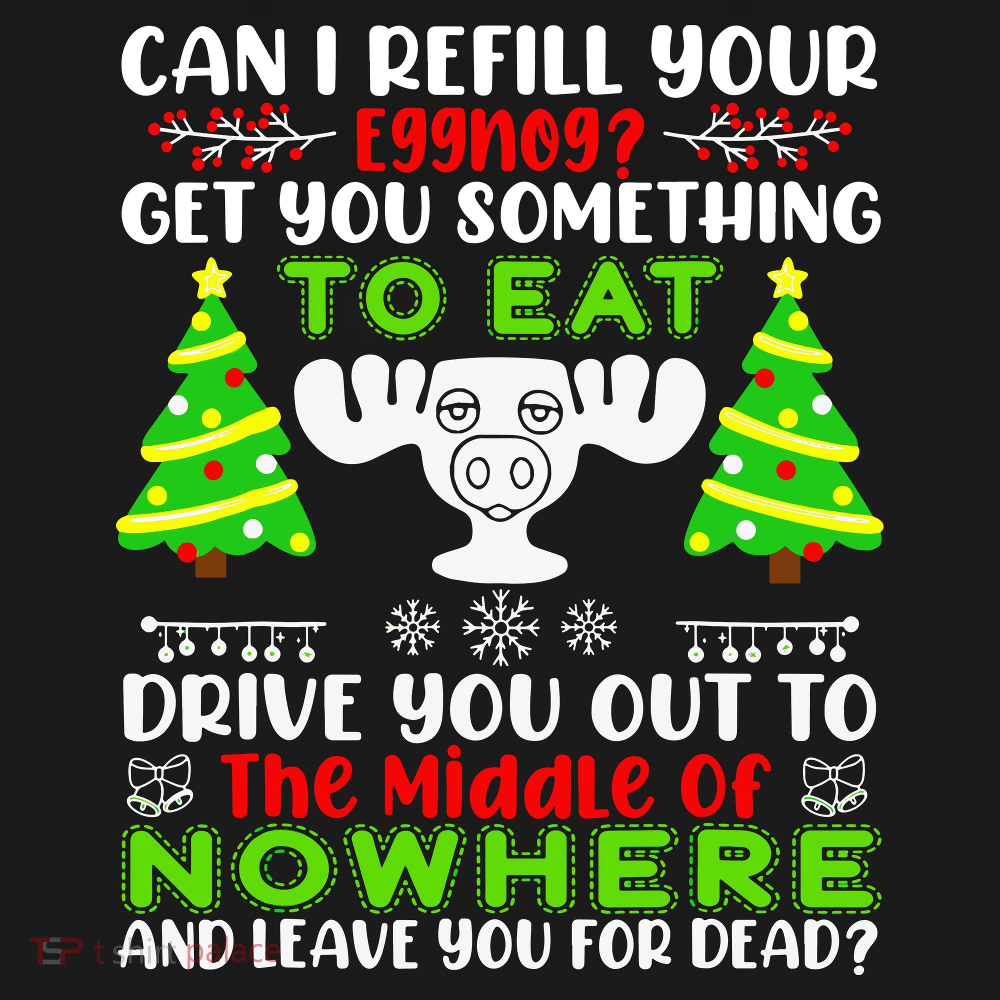 Can I Refill Your Eggnog Funny Christmas Vacation Quote Women's Tank Top
