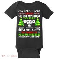 Can I Refill Your Eggnog Funny Christmas Vacation Quote Baby Bodysuit thumb 0