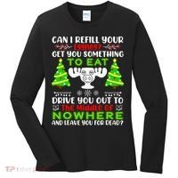 Can I Refill Your Eggnog Funny Christmas Vacation Quote Women's Long Sleeve Shirt thumb 0