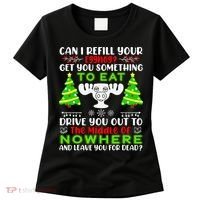 Can I Refill Your Eggnog Funny Christmas Vacation Quote Women's T-Shirt thumb 0