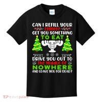 Can I Refill Your Eggnog Funny Christmas Vacation Quote Kids T-Shirt thumb 0