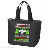 Can I Refill Your Eggnog Funny Christmas Vacation Quote Tote Bag thumb 3