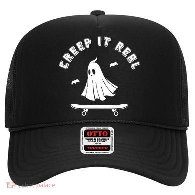 Creep It Real Skateboard Ghost Skateboarding Halloween Hat