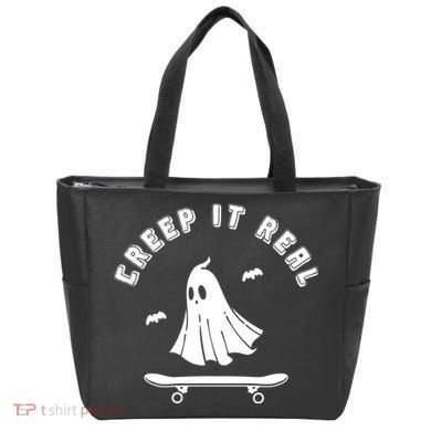 Creep It Real Skateboard Ghost Skateboarding Halloween Bag