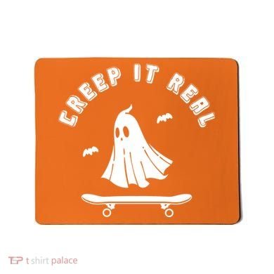Creep It Real Skateboard Ghost Skateboarding Halloween Mousepad