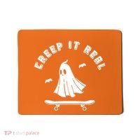 Creep It Real Skateboard Ghost Skateboarding Halloween Mousepad thumb 0