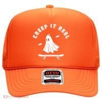 Creep It Real Skateboard Ghost Skateboarding Halloween Hat thumb 0