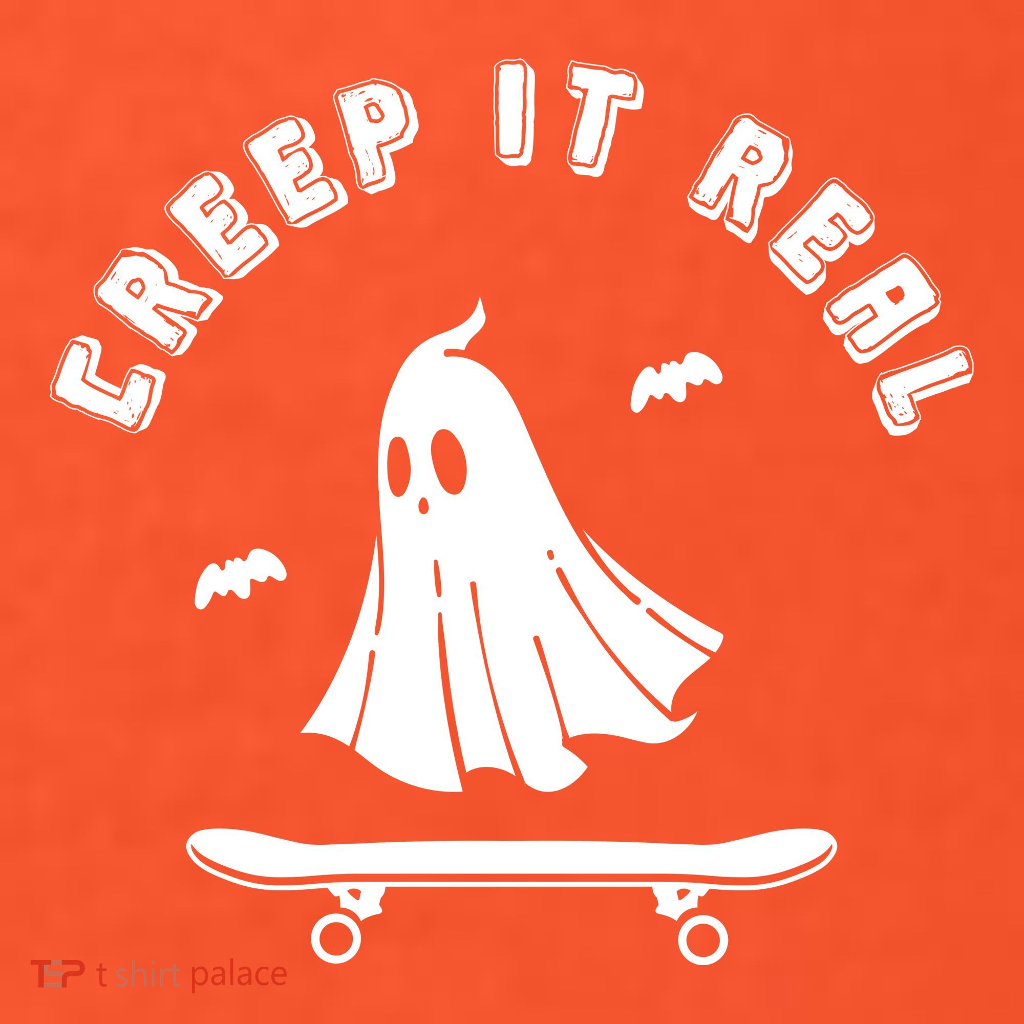Creep It Real Skateboard Ghost Skateboarding Halloween Visor