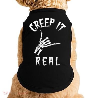 Creep It Real Skeleton Hand Shaka Doggie Tank