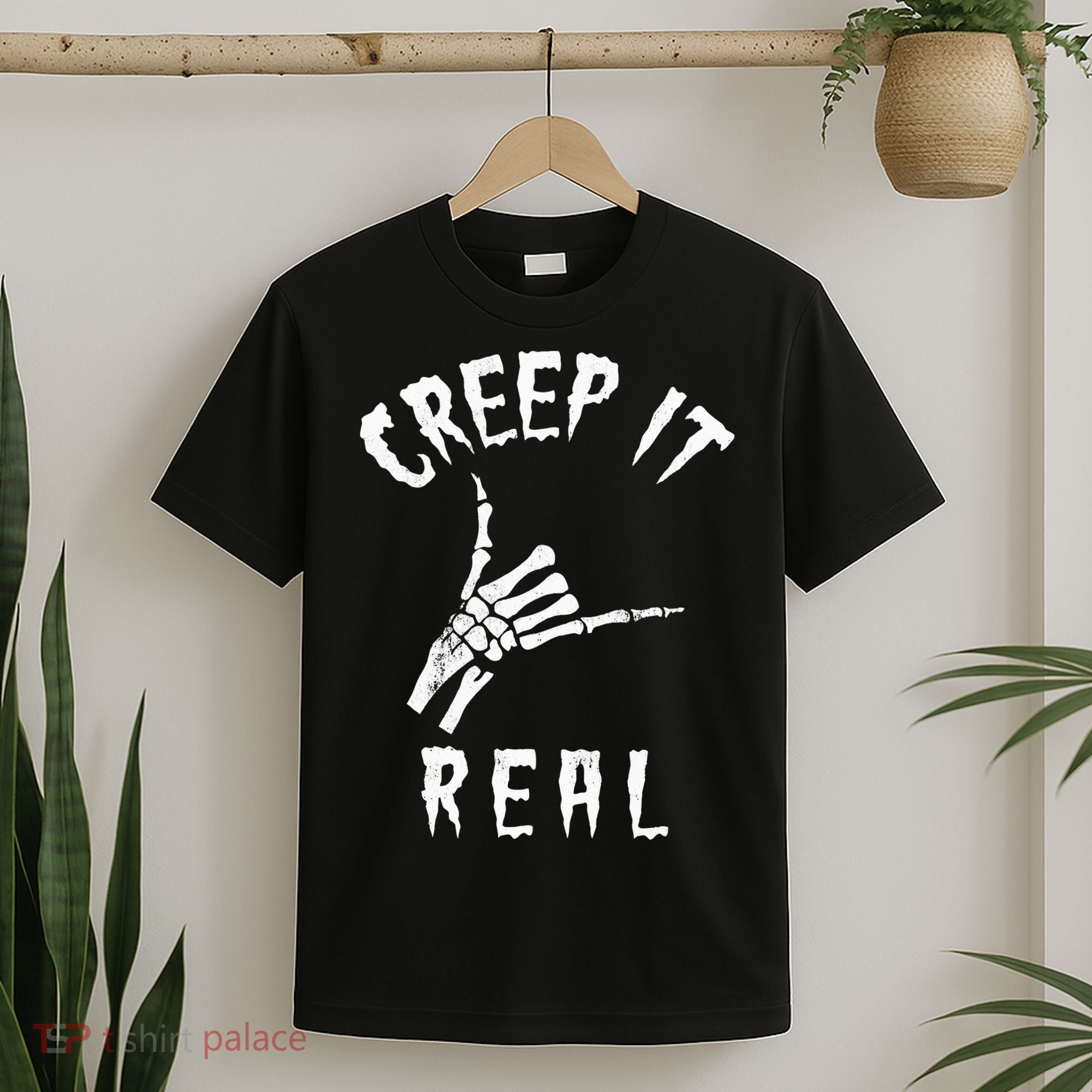 Creep It Real Skeleton Hand Shaka T-Shirt