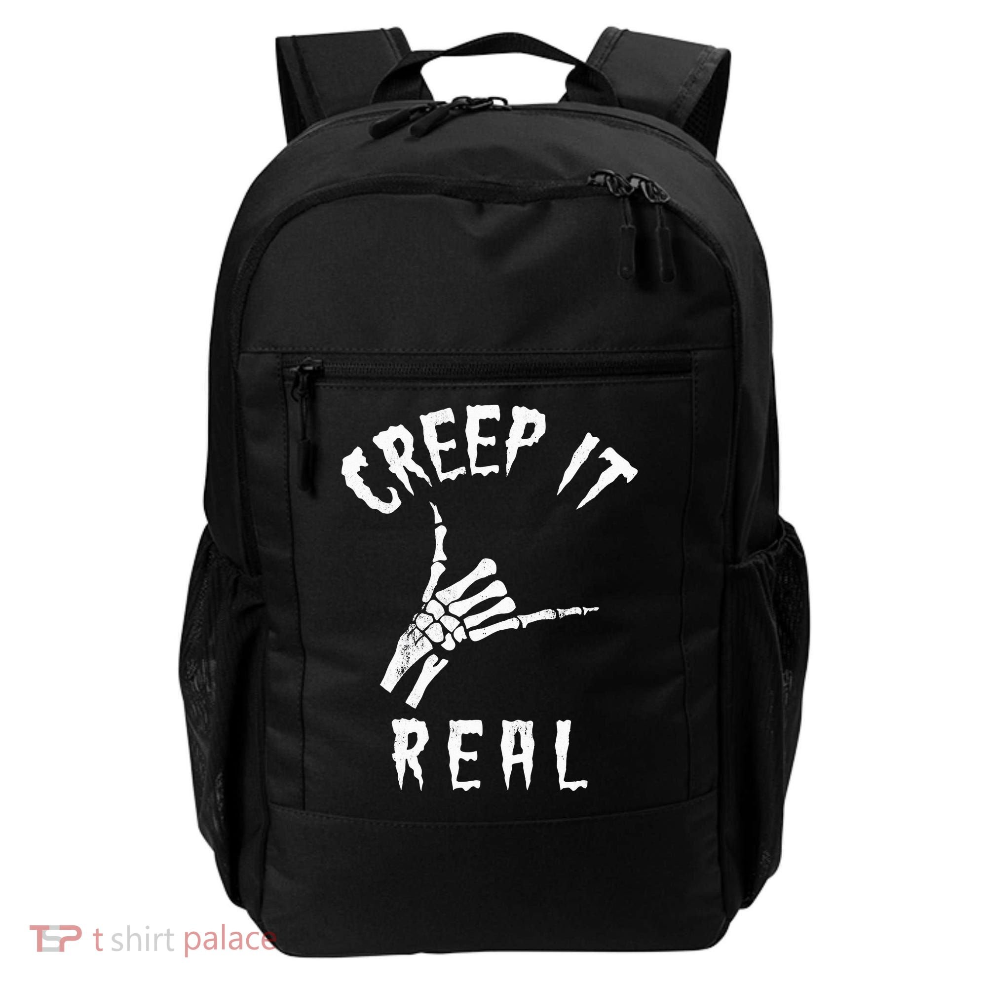 Creep It Real Skeleton Hand Shaka Backpack