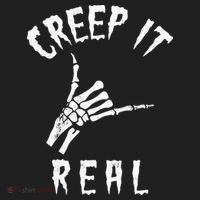 Creep It Real Skeleton Hand Shaka Beanie thumb 2
