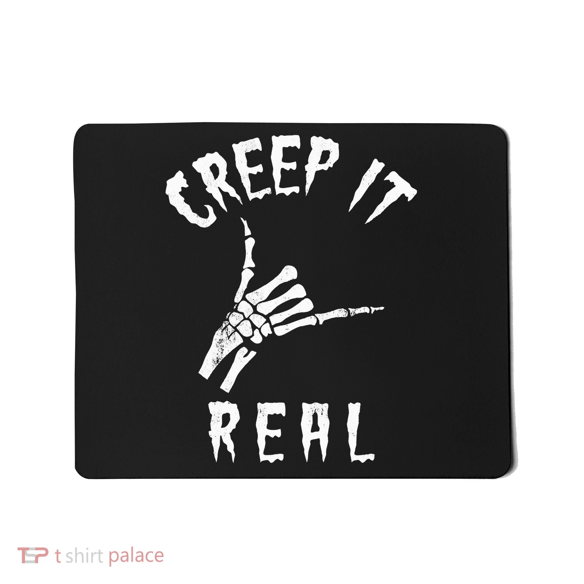 Creep It Real Skeleton Hand Shaka Mousepad