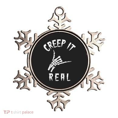 Creep It Real Skeleton Hand Shaka Ornament