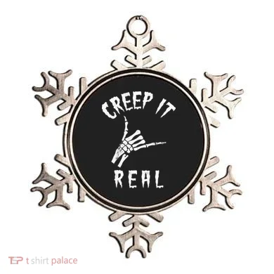 Creep It Real Skeleton Hand Shaka Ornament