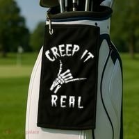 Creep It Real Skeleton Hand Shaka Golf Towel thumb 2