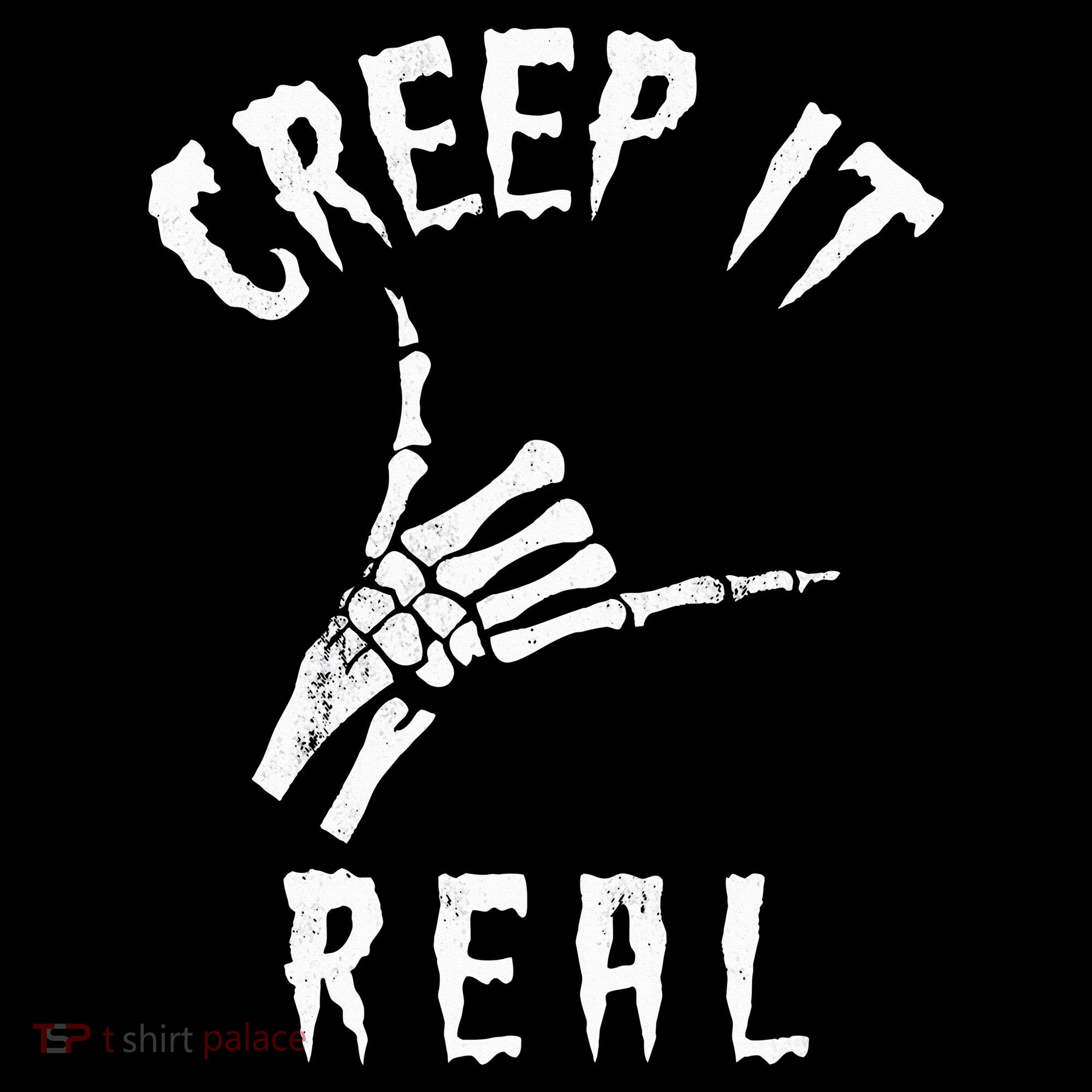 Creep It Real Skeleton Hand Shaka Women's Long Sleeve Shirt