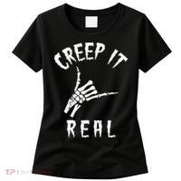 Creep It Real Skeleton Hand Shaka Women's T-Shirt thumb 0
