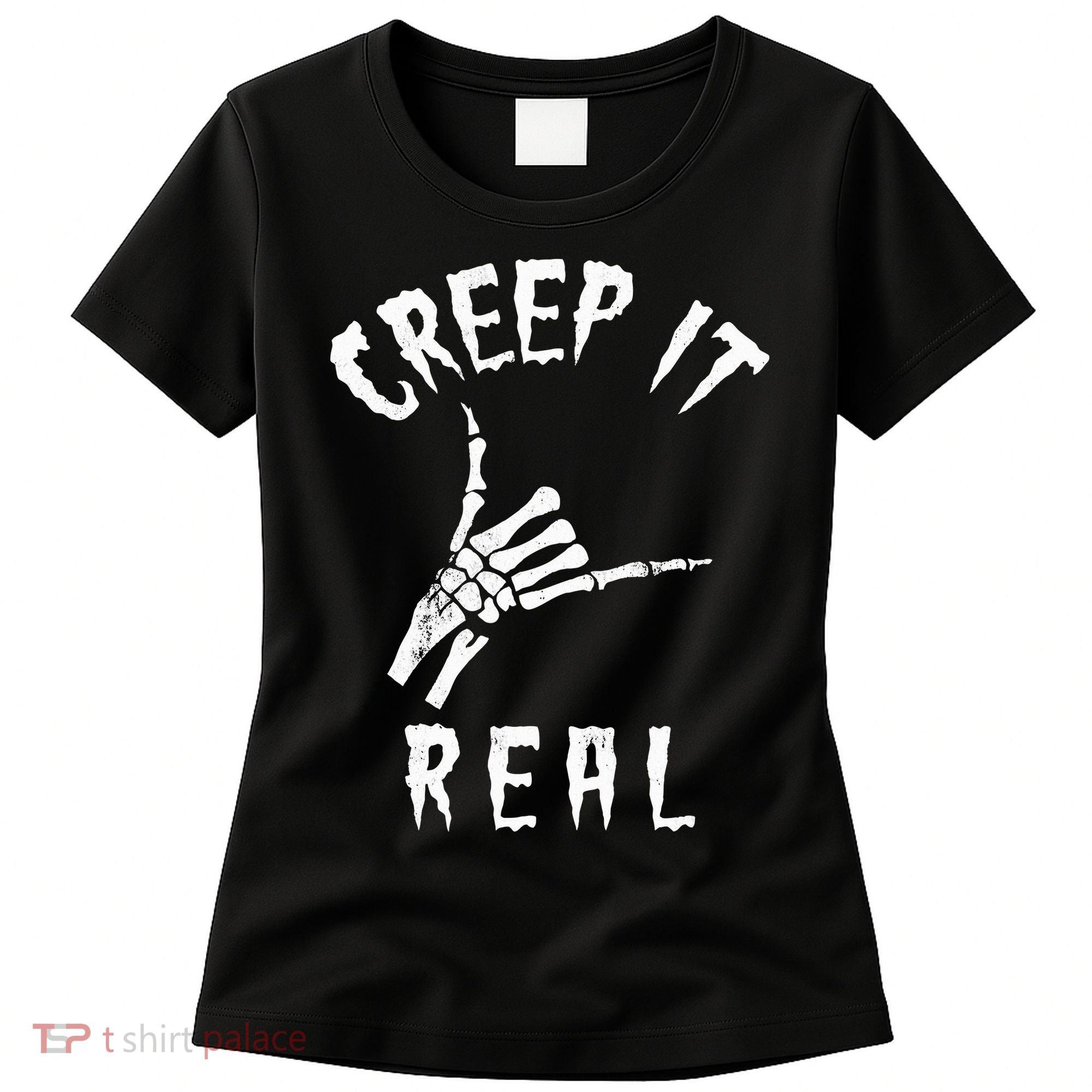 Creep It Real Skeleton Hand Shaka Women's T-Shirt