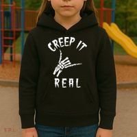 Creep It Real Skeleton Hand Shaka Kids Hoodie thumb 3