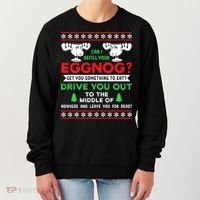Can I Refill Your Eggnog - Family Christmas Vacation Quote Women's Sweatshirt thumb 0