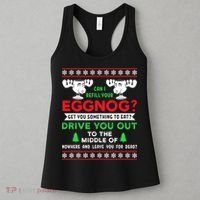 Can I Refill Your Eggnog - Family Christmas Vacation Quote Women's Tank Top thumb 3
