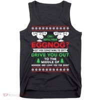 Can I Refill Your Eggnog - Family Christmas Vacation Quote Tank Top thumb 0