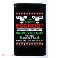 Can I Refill Your Eggnog - Family Christmas Vacation Quote Golf Towel thumb 0