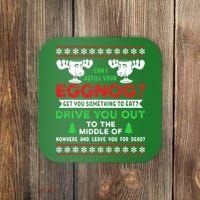 Can I Refill Your Eggnog - Family Christmas Vacation Quote Coaster thumb 0