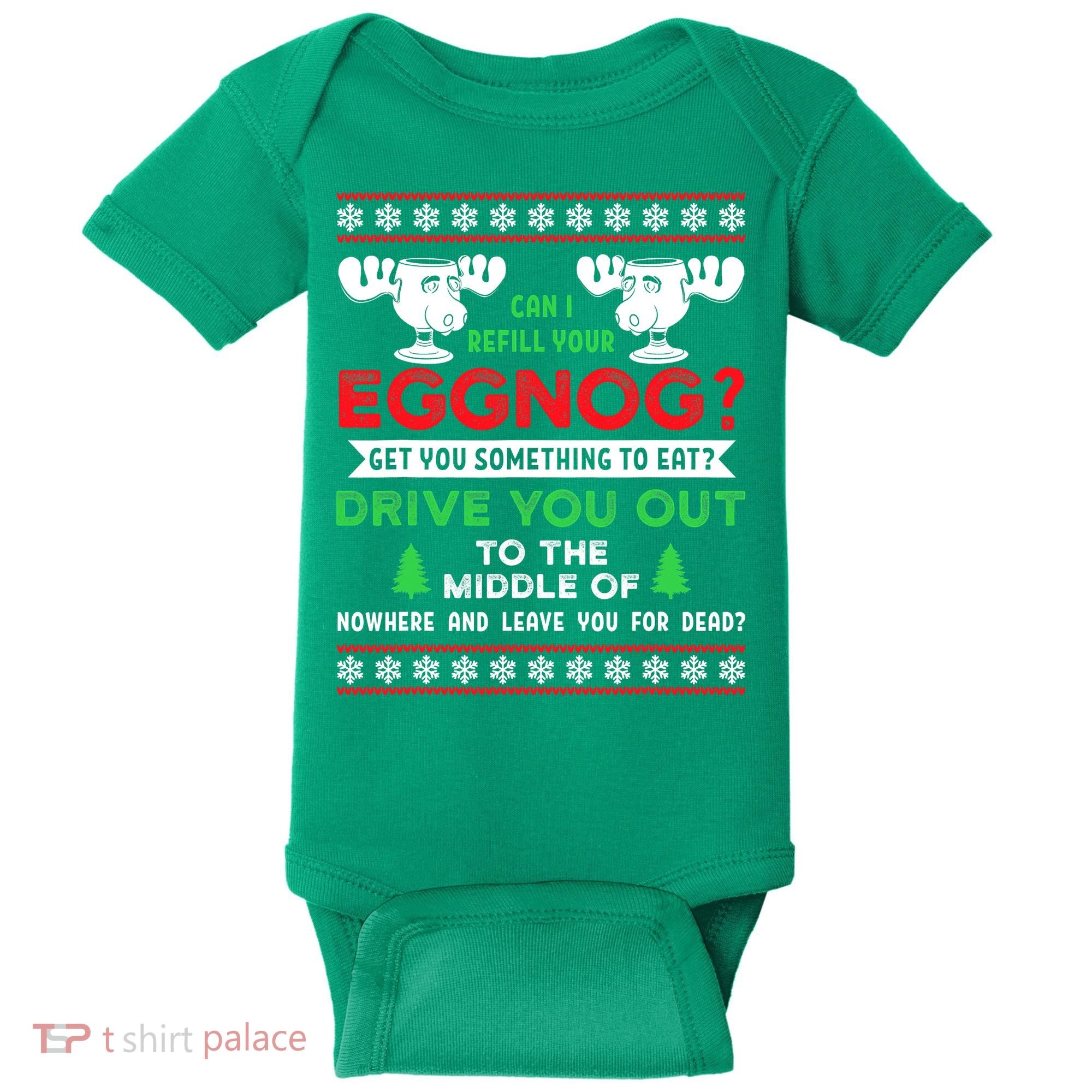 Can I Refill Your Eggnog - Family Christmas Vacation Quote Baby Bodysuit