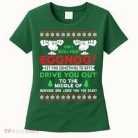 Can I Refill Your Eggnog - Family Christmas Vacation Quote Women's T-Shirt thumb 0
