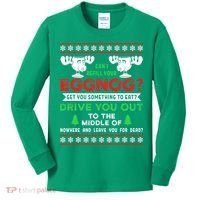 Can I Refill Your Eggnog - Family Christmas Vacation Quote Kids Long Sleeve Shirt thumb 0