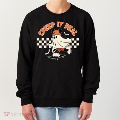 Creep It Real Spooky Ghost Mouse Women's Sweatshirt
