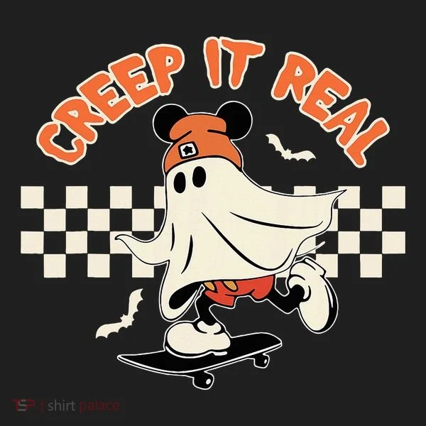 Creep It Real Spooky Ghost Mouse Women's Sweatshirt
