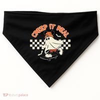 Creep It Real Spooky Ghost Mouse USA-Made Doggie Bandana thumb 0