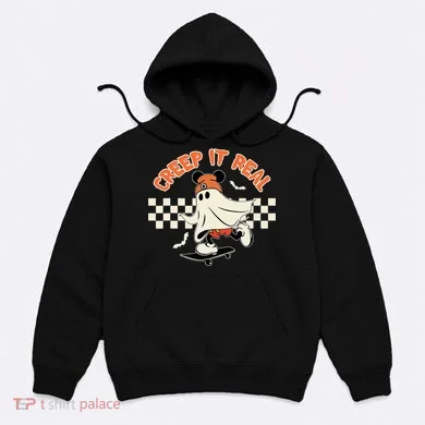 Creep It Real Spooky Ghost Mouse Hoodie