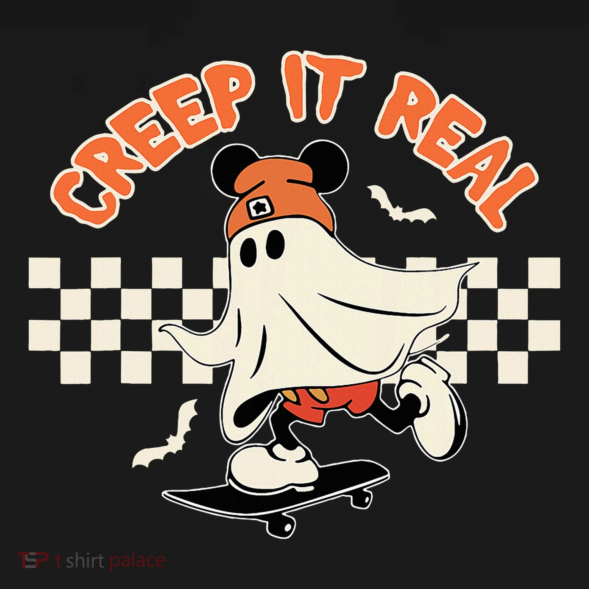 Creep It Real Spooky Ghost Mouse Hoodie