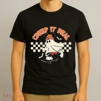 Creep It Real Spooky Ghost Mouse T-Shirt thumb 3