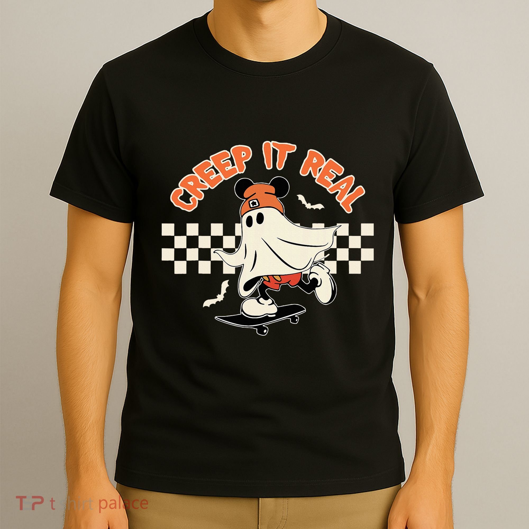 Creep It Real Spooky Ghost Mouse T-Shirt