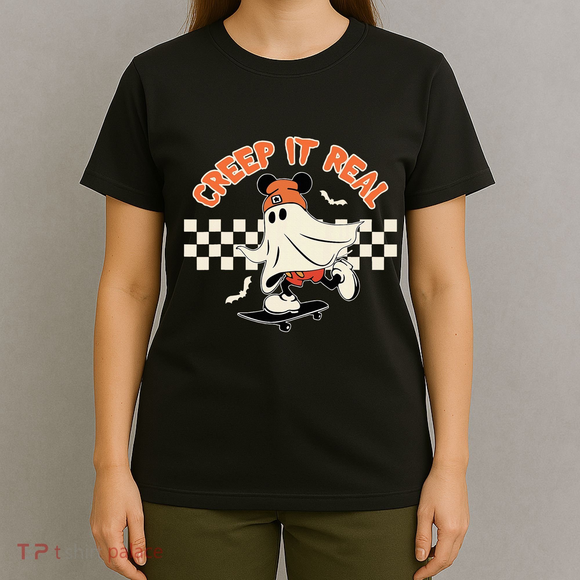 Creep It Real Spooky Ghost Mouse T-Shirt