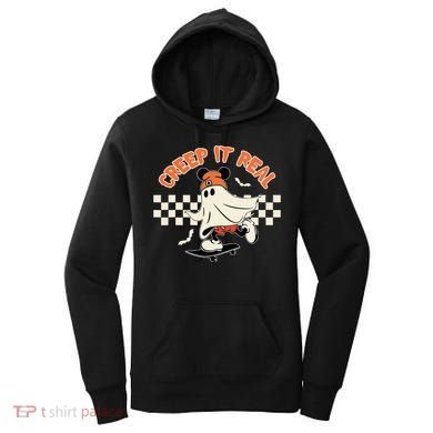 Creep It Real Spooky Ghost Mouse Women's Hoodie