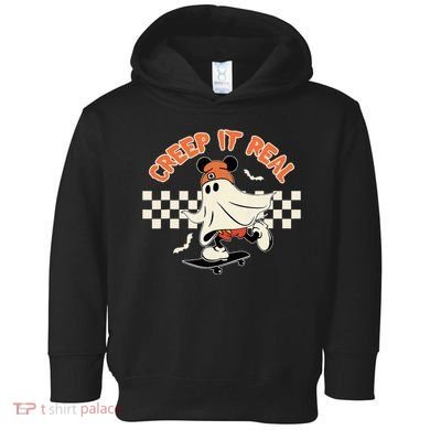 Creep It Real Spooky Ghost Mouse Toddler Hoodie