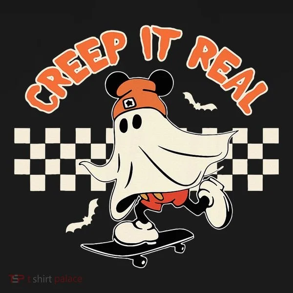 Creep It Real Spooky Ghost Mouse Toddler Hoodie