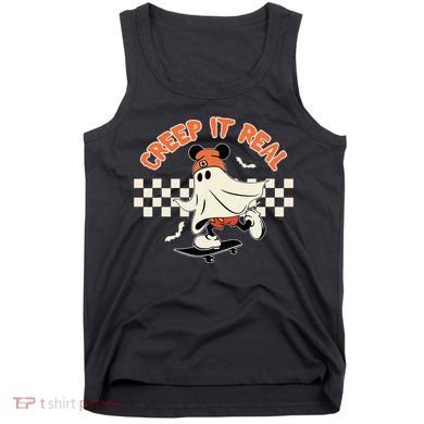 Creep It Real Spooky Ghost Mouse Tank Top