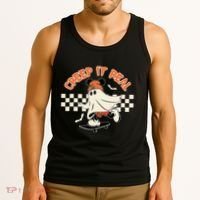 Creep It Real Spooky Ghost Mouse Tank Top thumb 3