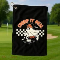 Creep It Real Spooky Ghost Mouse Golf Towel thumb 1