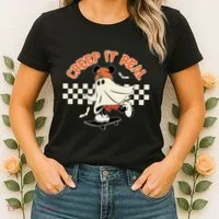 Creep It Real Spooky Ghost Mouse Women's T-Shirt thumb 2