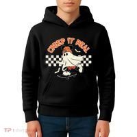 Creep It Real Spooky Ghost Mouse Kids Hoodie thumb 4