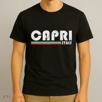 Capri Italy Retro Vintage Travel Vacation Gift T-Shirt thumb 3